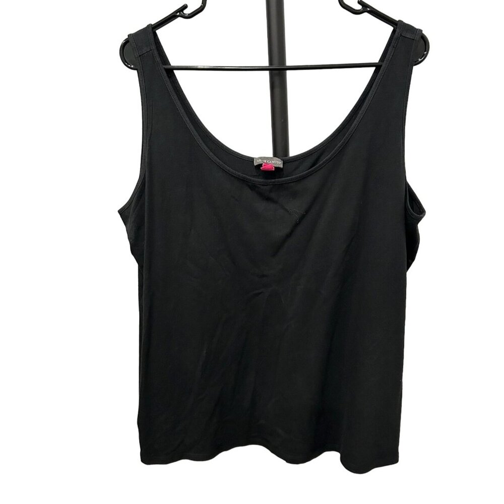 Vince Camuto Womens Black Sleeveless Tank Top 1X